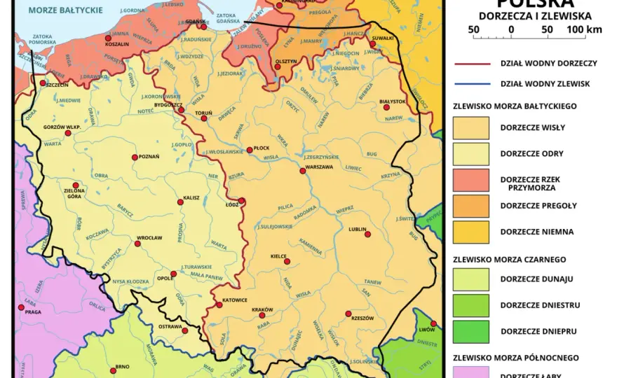 Polskie rzeki do Morza Czarnego? Odkryj niezwykłe zlewiska!